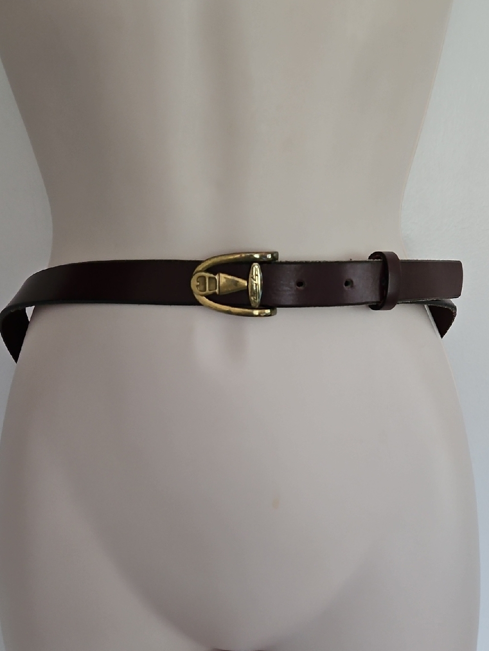 Vintage Etienne Aigner Skinny Belt Size 32 Made In Spain